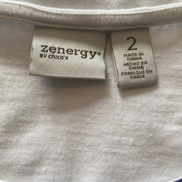 BUY 2 ITEMS & GET 1 FREE: Zenergy by Chico’s Dressy T Sz 12 - Picture 5 of 8